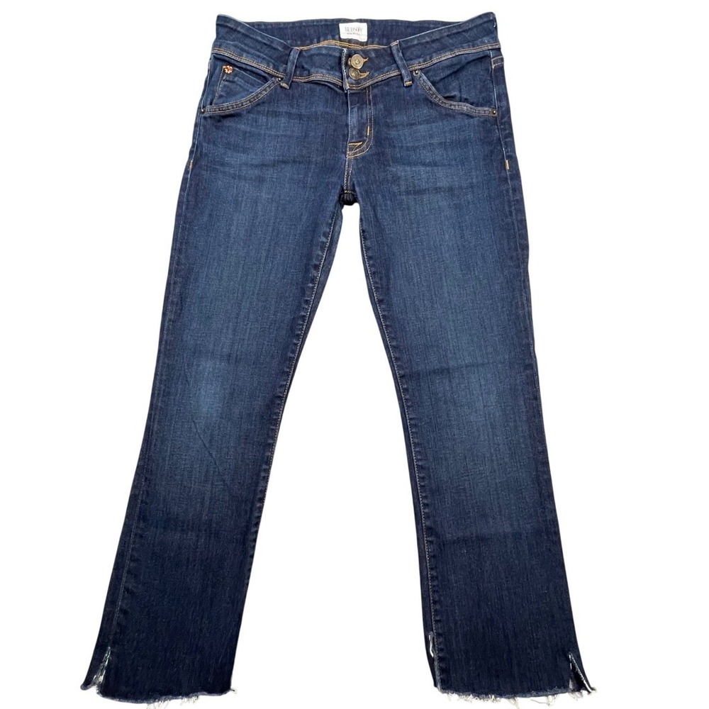 Hudson Blue Beth Baby Boot Raw Hem Flap Pocket Jeans Women 28